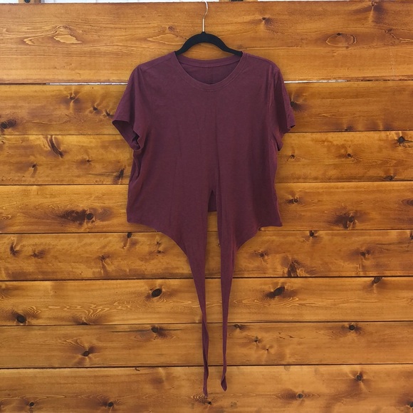 Lululemon Front Tie T-shirt - Picture 1 of 6